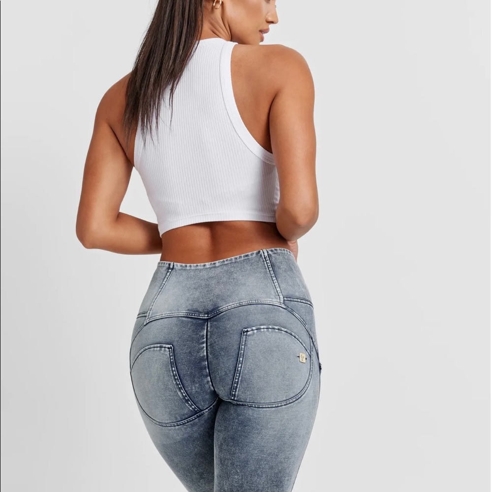 Freddy|WR.UP Denim 4 button High Waisted Full Length -stonewash size M *NWOT
